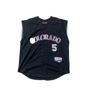 Colorado Rockies #5 Gonzales Sleeveless Jersey